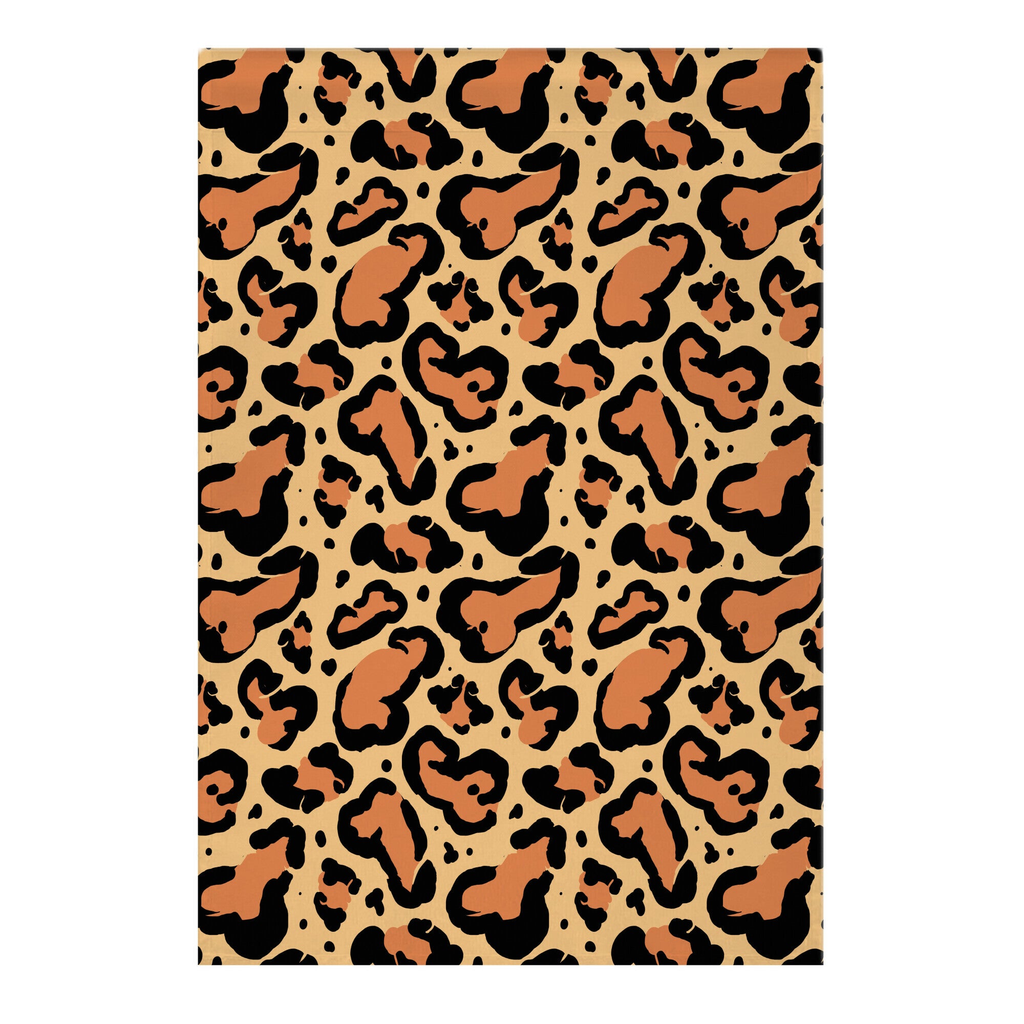 Leopard Print Penis Pattern Garden Flag
